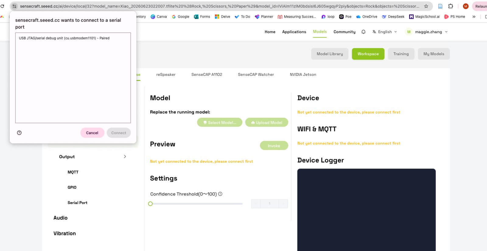 SenseCraft — deploy to device